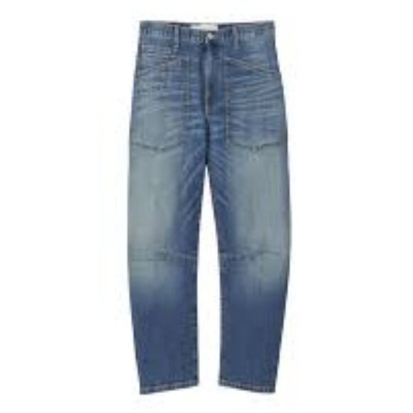Nili Lotan Shon Barrel Leg Jeans Classic Wash Size 31 - Picture 1 of 13